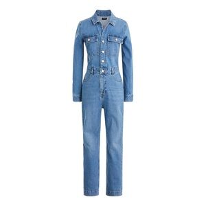 J. Crew Classic Blue Denim Jumpsuit
